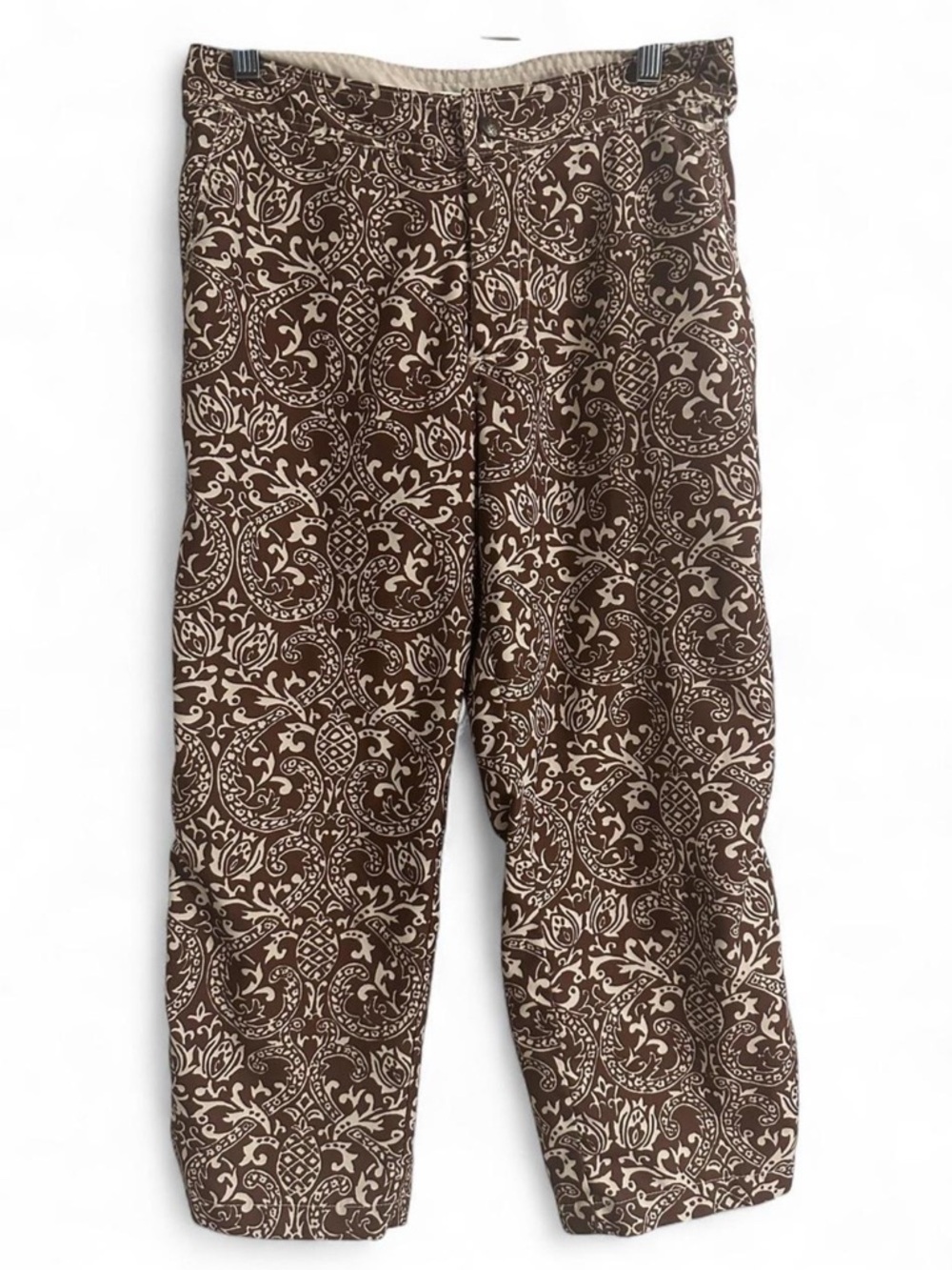 Y2K 2000s Prana Geometric Print Capris XS California Surfer Girl Coastal Cowgirl